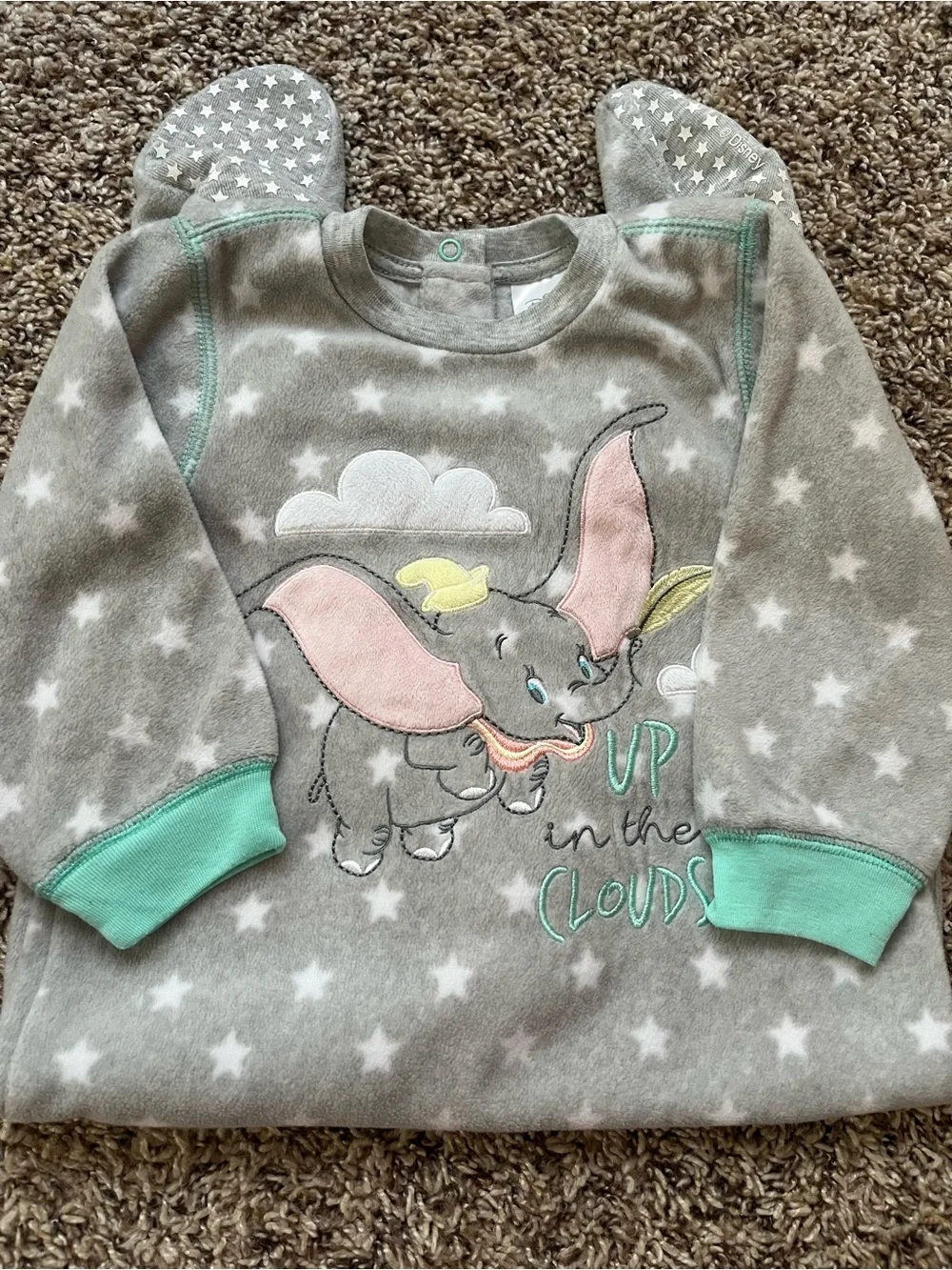 Disney's Dumbo Super Cozy Footie Sleeper - Like New